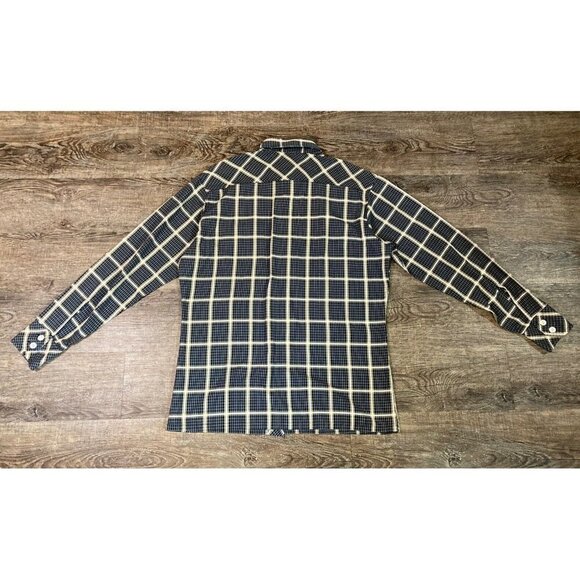 VINTAGE Sears Shirt Men’s MD Medium Kings Road Shop Perma Prest Plaid Disco - Picture 7 of 7